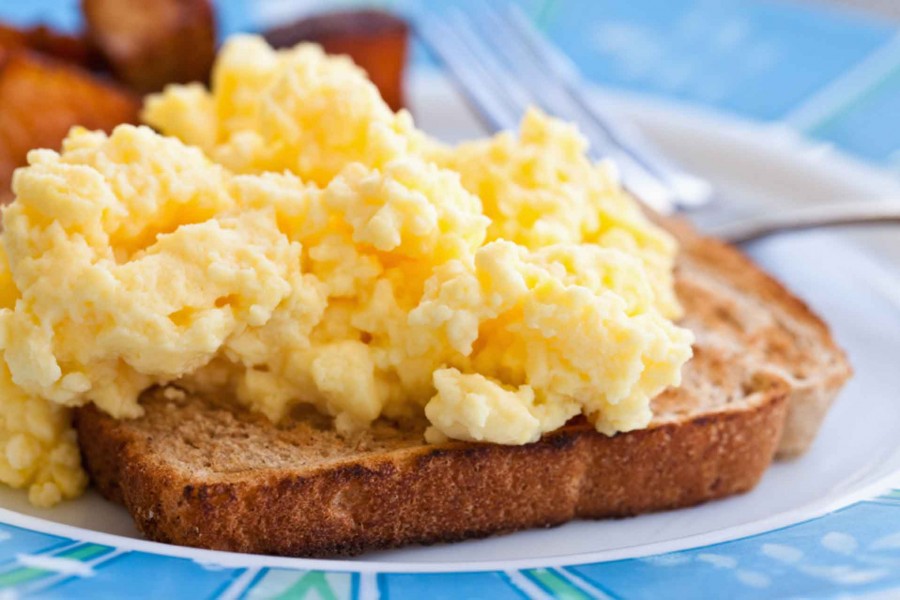 Fluffy Eggs on Toast