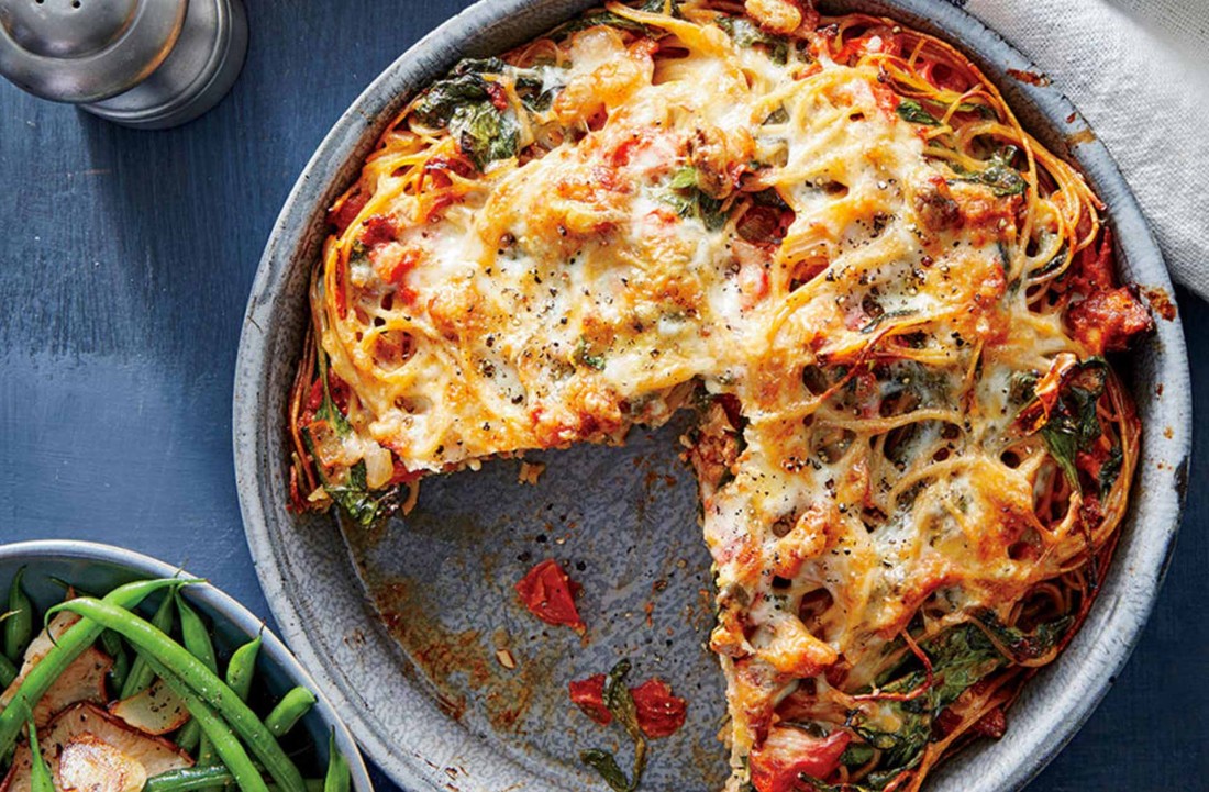 Spinach Spaghetti Bake