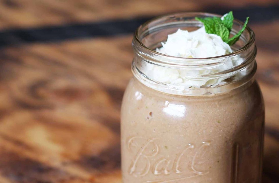 Chocolate Mint Protein Smoothie