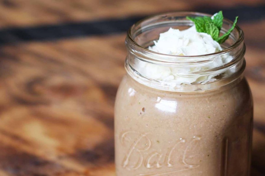 Chocolate Mint Protein Smoothie